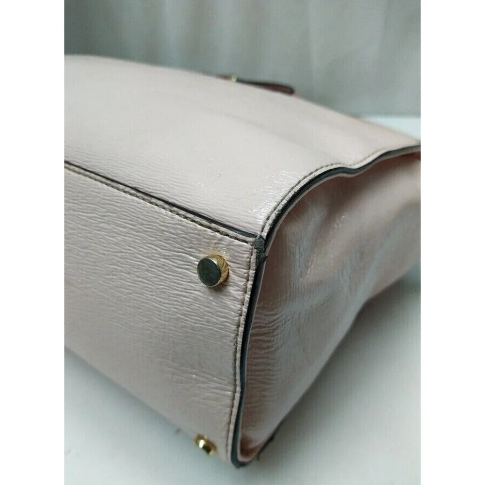 Kate Spade Court Jeanne Beacon Pink Leather Double Handles Satchel Bag